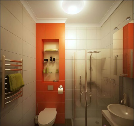 Oranžové koupelnové matné sanitární vybavení